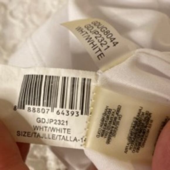 Guess White Lace Halter Mini Dress Women’s 14 Summer Cocktail Party - Picture 8 of 11